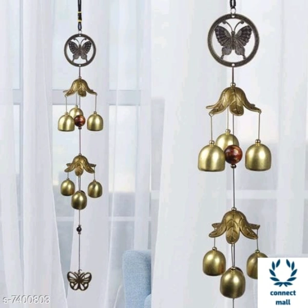 BLACK HORSE Metal Wind Chimes Bells for Feng Shui - Horse Metal, Fenguishui, Pack of1